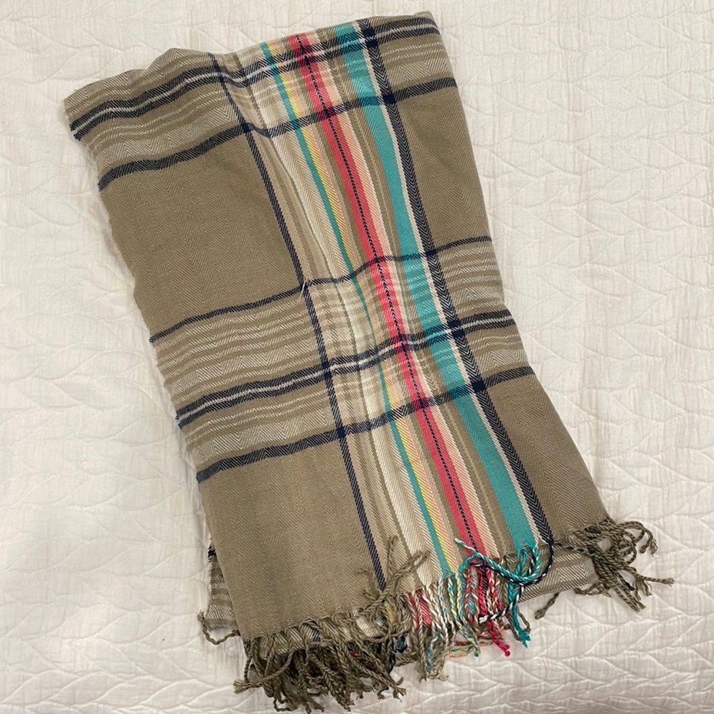 Plaid Blanket Scarf